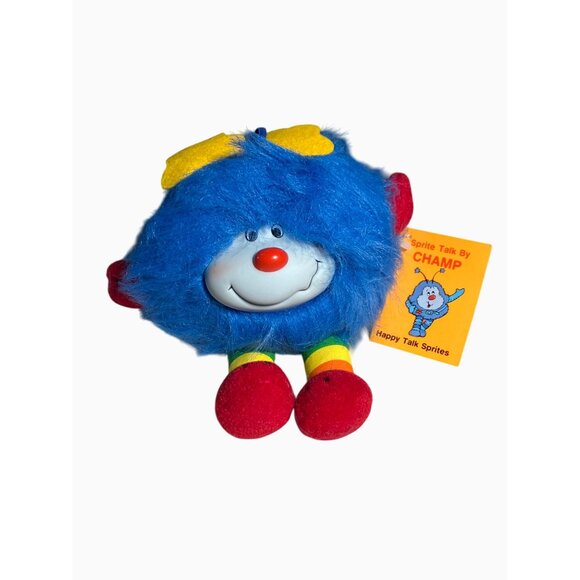 Taco Bell Hallmark Happy Talk Sprite Plush Blue Champ Vintage 1983 - Picture 1 of 12